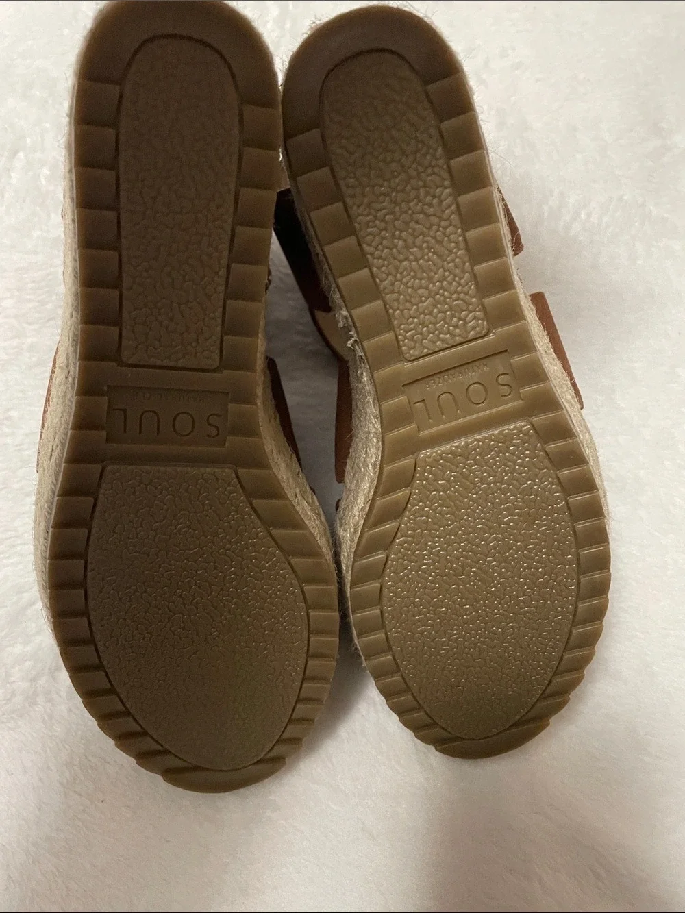 Soul Naturalize Brown Espadrille Wedge Sandals - Stylish Summer Comfort 6.5M